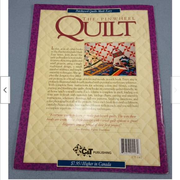 Pinwheel Quilt Patchwork Made Easy 1992 Jean Wells C&T Publishing - Picture 3 of 3